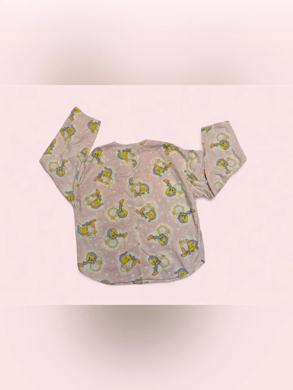 Warner Bros. Vintage Rare 1999 Pink Tweety Bird Pajama Set Women’s M